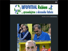 Tablet Screenshot of infofutbalrv.webnode.sk