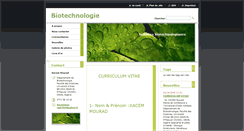 Desktop Screenshot of biotechnologie.webnode.fr