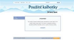Desktop Screenshot of mojekalhotky.webnode.cz