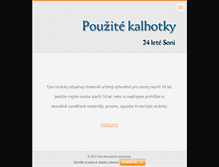 Tablet Screenshot of mojekalhotky.webnode.cz