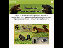 Tablet Screenshot of jagdterrierclub.webnode.sk