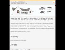 Tablet Screenshot of milionovydum.webnode.cz