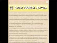 Tablet Screenshot of faisaltourstravel.webnode.com