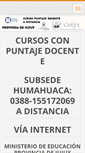Mobile Screenshot of cursospuntajedocente-distancia.webnode.es