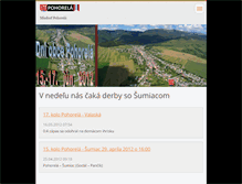 Tablet Screenshot of mladostpohorela.webnode.sk