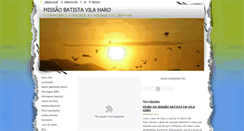 Desktop Screenshot of missaobatista-vilaharo.webnode.com.br
