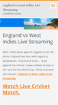 Mobile Screenshot of englandvswestindies.webnode.com