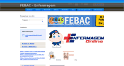 Desktop Screenshot of febacenfermagem.webnode.com.br