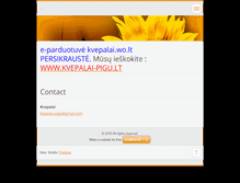 Tablet Screenshot of kvepalai.webnode.com