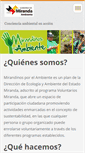 Mobile Screenshot of mirandinosporambiente.webnode.es