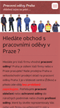 Mobile Screenshot of pracovni-odevy-praha.webnode.cz