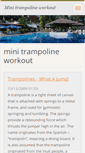 Mobile Screenshot of minitrampolineworkout.webnode.com