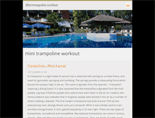 Tablet Screenshot of minitrampolineworkout.webnode.com