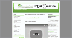 Desktop Screenshot of matematicauftm.webnode.com.br