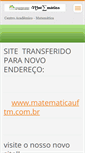 Mobile Screenshot of matematicauftm.webnode.com.br