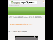Tablet Screenshot of matematicauftm.webnode.com.br