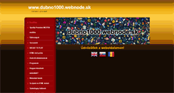 Desktop Screenshot of dubno1000.webnode.sk