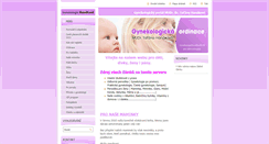 Desktop Screenshot of hanakovagynekologie.webnode.cz
