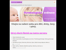 Tablet Screenshot of hanakovagynekologie.webnode.cz