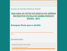 Tablet Screenshot of escoladesambabonecodoido.webnode.com.br