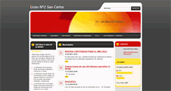 Desktop Screenshot of liceo2sancarlos.webnode.es