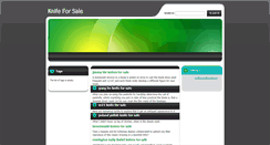 Desktop Screenshot of knifeforsale.webnode.com