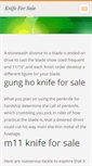 Mobile Screenshot of knifeforsale.webnode.com