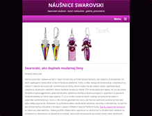 Tablet Screenshot of nausnice-swarovski.webnode.sk