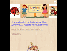 Tablet Screenshot of lienkinatrieda.webnode.sk