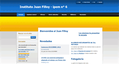 Desktop Screenshot of ipem6filloy.webnode.com.ar