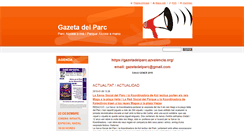 Desktop Screenshot of gazetadelparc.webnode.es