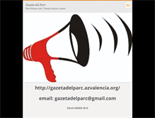 Tablet Screenshot of gazetadelparc.webnode.es