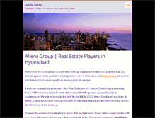 Tablet Screenshot of aliensgroup.webnode.com