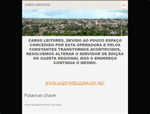 Tablet Screenshot of gazetaregionalnr.webnode.com.br
