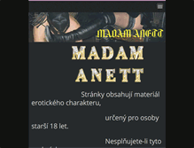 Tablet Screenshot of madamanett.webnode.cz