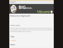Tablet Screenshot of bigheadtv.webnode.com