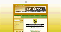 Desktop Screenshot of letofest.webnode.cz