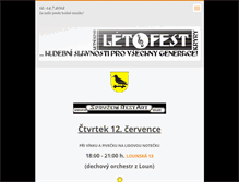 Tablet Screenshot of letofest.webnode.cz