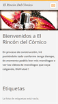 Mobile Screenshot of elrincondelcomico.webnode.es