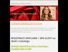 Tablet Screenshot of oriflame-cz.webnode.cz
