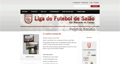 Desktop Screenshot of ligafutsalsbcsocial.webnode.com.br