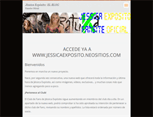 Tablet Screenshot of jessicaexpositoclubfan.webnode.com