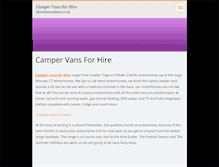Tablet Screenshot of campervansforhire.webnode.com