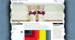 Desktop Screenshot of geeklyweekly.webnode.com