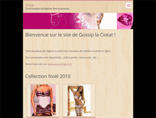 Tablet Screenshot of gossip-lingerie.webnode.fr