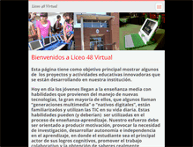 Tablet Screenshot of liceo48virtual.webnode.es