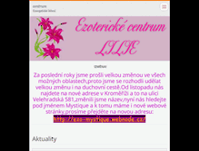 Tablet Screenshot of centrumlilie.webnode.cz