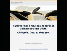 Tablet Screenshot of igrejasantasmissoes.webnode.com.br