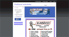 Desktop Screenshot of postovni-schranky.webnode.cz