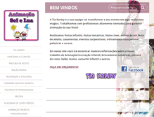 Tablet Screenshot of animacaoinfantilsolelua.webnode.com